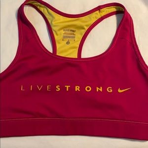 Nike livestrong sports bra